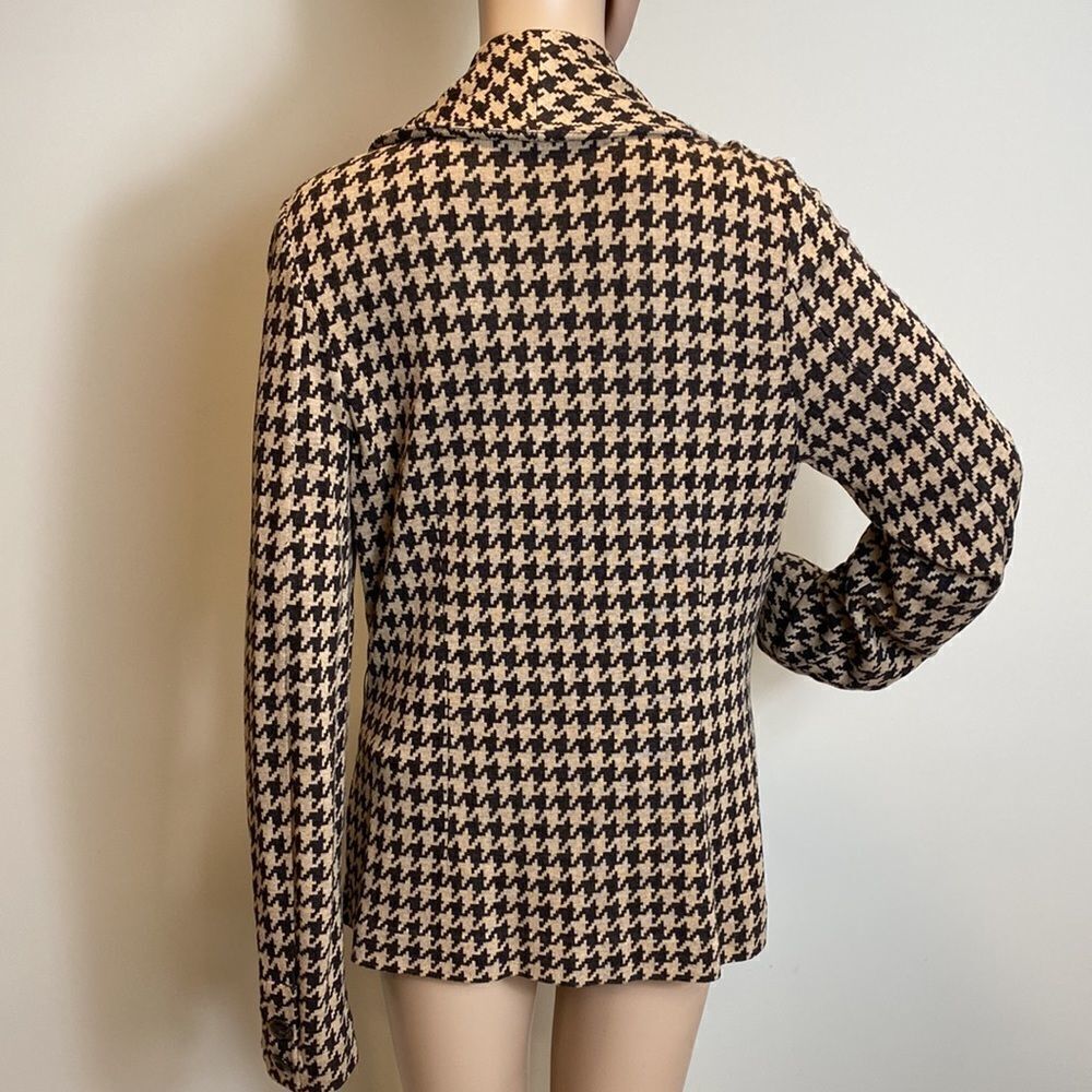 Classiques Entier Houndstooth Print Jacket Y2k Si… - image 3